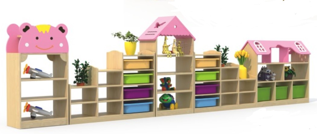 幼儿园书柜 宝宝实木卡能绘本柜、儿童书柜