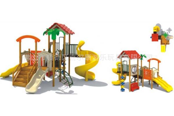 黄花梨滑梯、幼儿园大型组合滑梯、户外木制滑