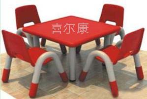 幼儿正方桌、塑料桌椅，小朋友桌椅